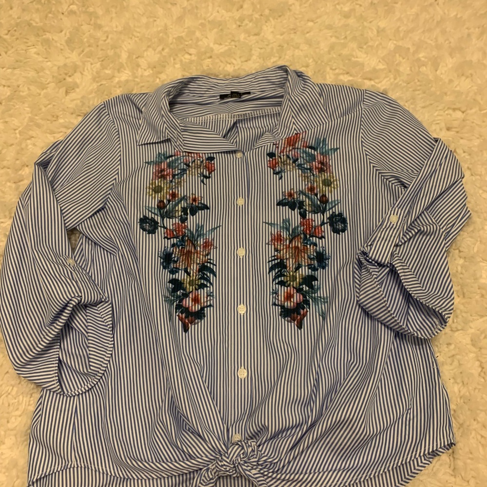 stripped tie shirt